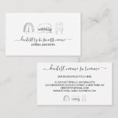 Carte De Visite Art dentaire de blanchiment des dents (Devant / Derrière)