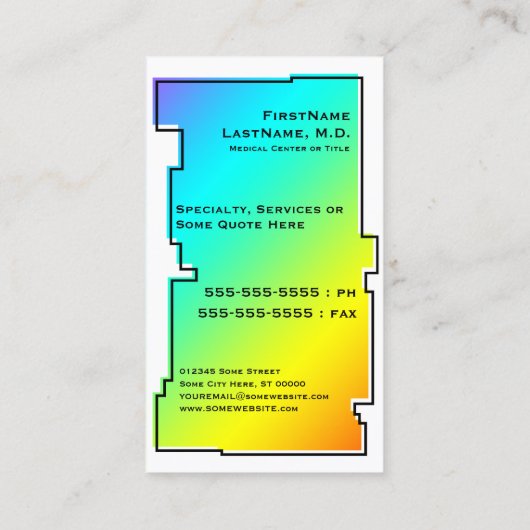 Carte De Visite art dentaire d'oddRex (Dos)