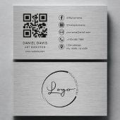 Carte De Visite Art Director Metal QR Code