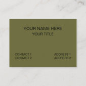 Carte De Visite Art Dragon Abstrait moderne (Dos)