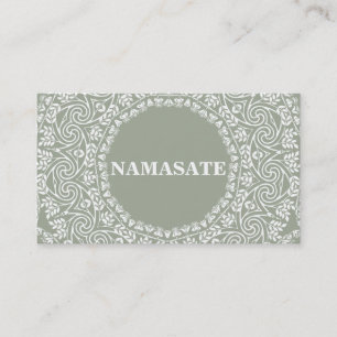 Carte De Visite Art élégant de logo de yoga de Namaste de mandala