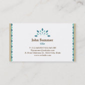 Carte De Visite Art et métier (Dos)