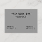 Carte De Visite Art fleur sauvage (Dos)