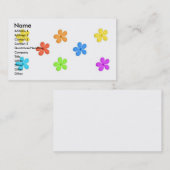 Carte De Visite Art floral (Devant / Derrière)