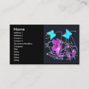 Carte De Visite Art floral