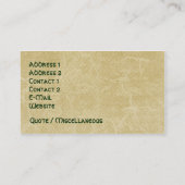 Carte De Visite Art floral rose Nouveau (Dos)