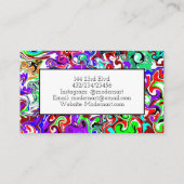 Carte De Visite Art fluide abstrait moderne    (Dos)