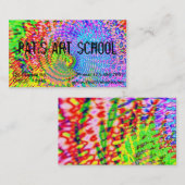 Carte De Visite Art Fractal coloré (Devant / Derrière)