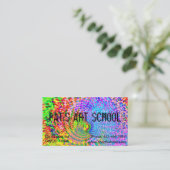 Carte De Visite Art Fractal coloré (Debout devant)