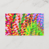 Carte De Visite Art Fractal coloré (Dos)