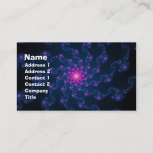 Carte De Visite Art Fractal Fleur Vie