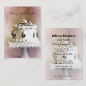 Carte De Visite Art IV de gâteau (Devant / Derrière)