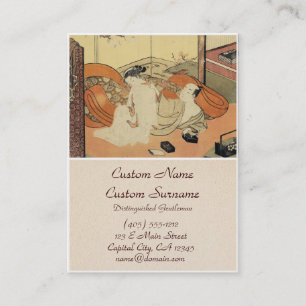 Carte De Visite Art japonais vintage classique d'oiran d'ukiyo-e