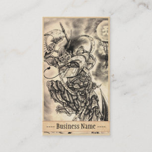 Carte De Visite Art japonais vintage classique frais de tatouage