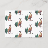 Carte De Visite Art Kangourou, Puissant, Matte Standard (Dos)