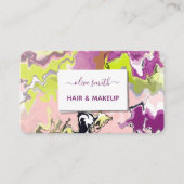 Carte De Visite Art liquide moderne acrylique (Devant)