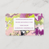 Carte De Visite Art liquide moderne acrylique (Dos)