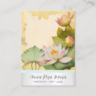 Carte De Visite *~* Art Lotus 4    PHOTO Nature Fleurs QR AP67