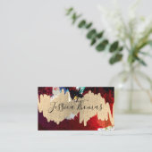 Carte De Visite Art métal or brossé (Debout devant)