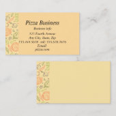 Carte De Visite Art moderne classique Pizza Nom d'entreprise (Devant / Derrière)