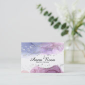 Carte De Visite Art moderne d'aquarelle de *~* de parties (Debout devant)