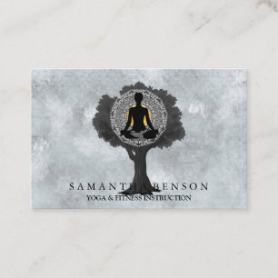 Carte De Visite Art moderne élégant de logo d'arbre de pose de