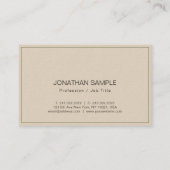 Carte De Visite Art moderne Elite Design Premium Luxe épais (Dos)