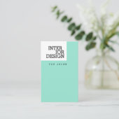 Carte De Visite Art moderne minimaliste (Debout devant)