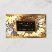 Carte De Visite Art Moderne Tournesols Sur Le Terrain Collection A (Devant)