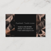 Carte De Visite Art Motif Mix Bronze Abstrait (Dos)