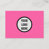 Carte De Visite Art Nail Féminin QR Code Scannable Neon rose (Dos)