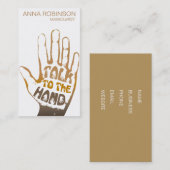 Carte De Visite Art Nail Manicuriste Moderne (Devant / Derrière)