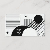 Carte De Visite Art noir et blanc (Devant)