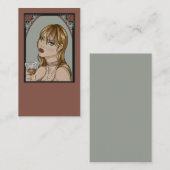 Carte De Visite Art nouveau (Devant / Derrière)