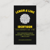 Carte De Visite Art Nouveau Citron Lime (Dos)