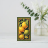 Carte De Visite Art Nouveau Citron Lime (Debout devant)