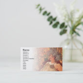 Carte De Visite Art Nouveau d'automne par Alphonse Mucha (Debout devant)