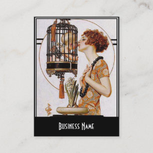 Carte de visite Art Nouveau Déco Élégant