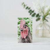 Carte De Visite Art numérique Blue Rooster (Debout devant)