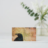 Carte De Visite Art numérique d'oiseaux de Grackle (Debout devant)