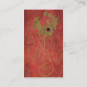 Carte De Visite Art numérique floral (Dos)