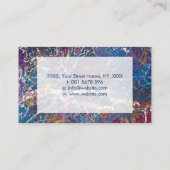 Carte De Visite Art original Abstrait Paint Splatter (Dos)