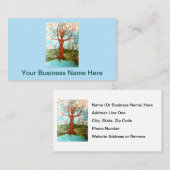 Carte De Visite Art païen de nature de Wiccan de déesse d'arbre de (Devant / Derrière)