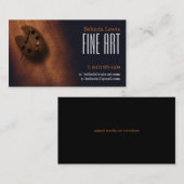 Carte De Visite Art | Peintre à huile Sepia (Devant / Derrière)