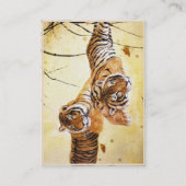 Carte De Visite Art pelucheux chinois frais de coucher du soleil (Dos)