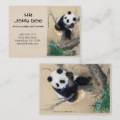 Carte De Visite Art pelucheux doux mignon chinois frais d'arbre (Devant / Derrière)