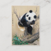 Carte De Visite Art pelucheux doux mignon chinois frais d'arbre (Dos)
