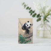 Carte De Visite Art pelucheux doux mignon chinois frais d'arbre (Debout devant)
