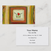 Carte De Visite Art plein d'espoir de changement d'acceptation de (Devant / Derrière)