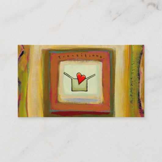 Carte De Visite Art plein d'espoir de changement d'acceptation de (Devant)